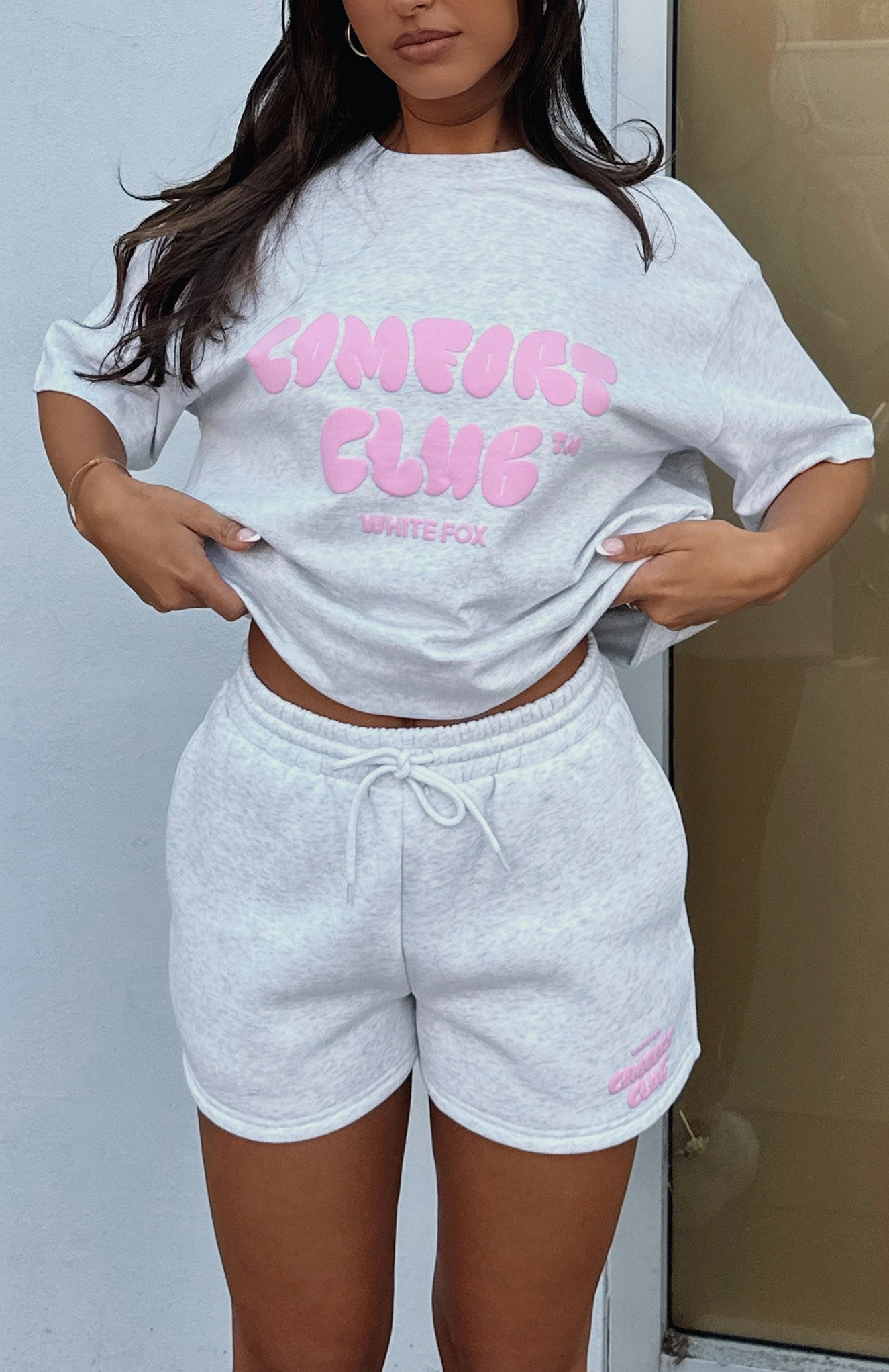 Comfort Club Oversized Tee Mist Subtle Details