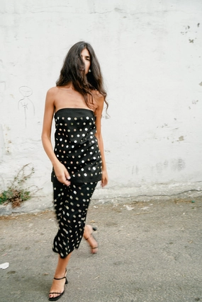 Cool Fabric NonPill Surface Treatment Ecorces de Cerisier Skirt