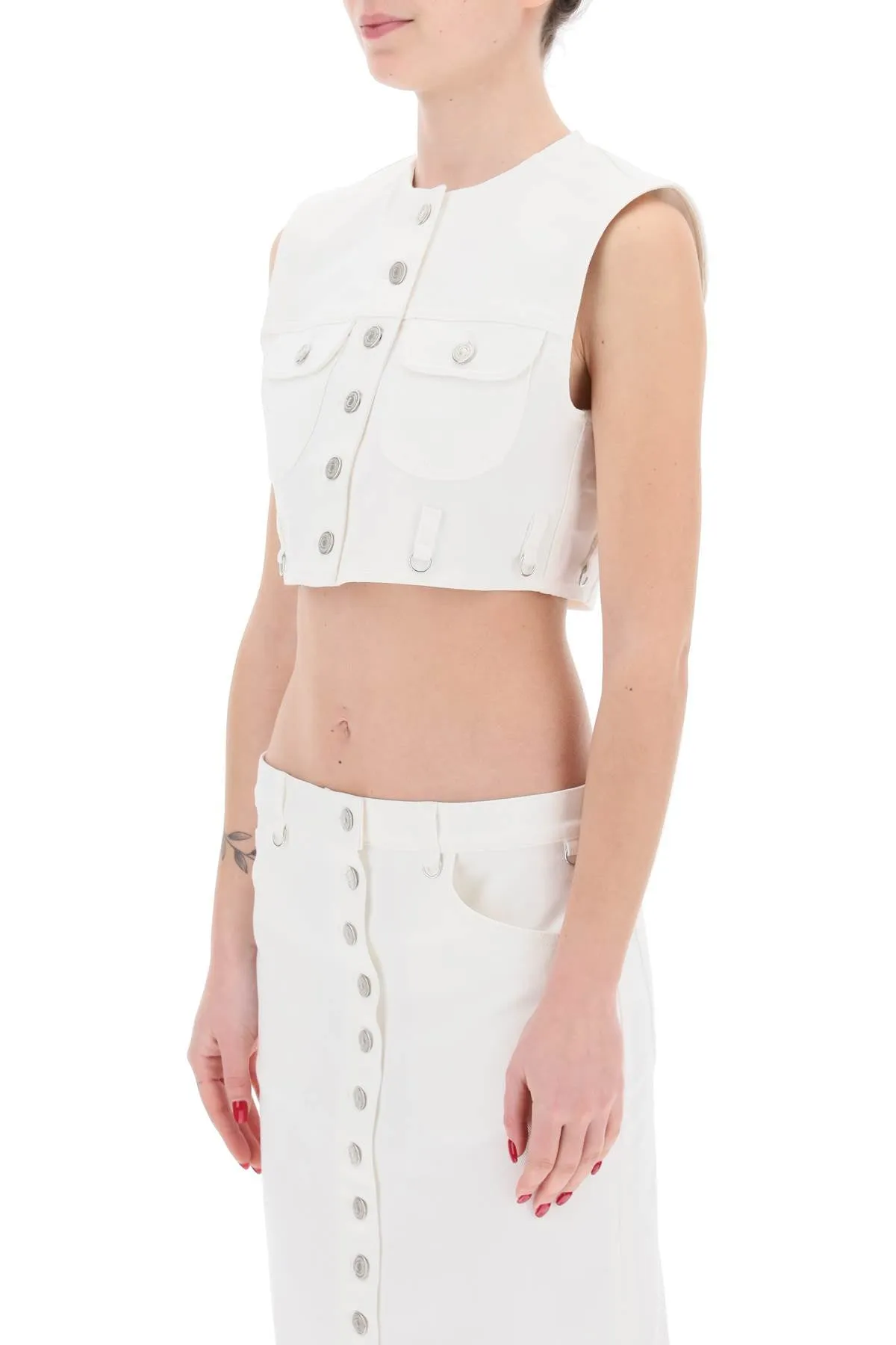 multiflex cropped denim 124DBL153DE0022 HERITAGE WHITE