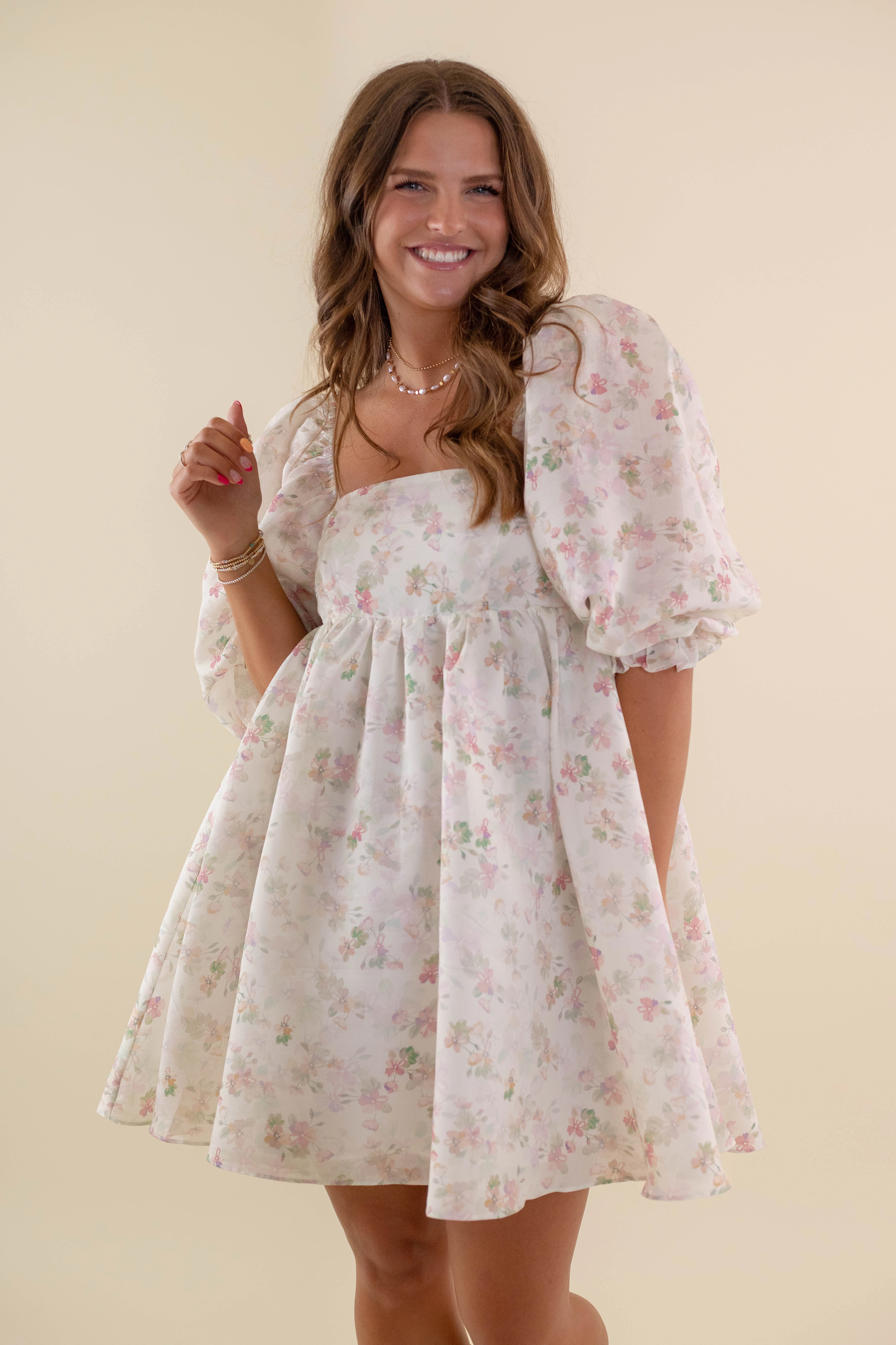 Layered Ply Construction CroppedLength Circle Of Friends Dress