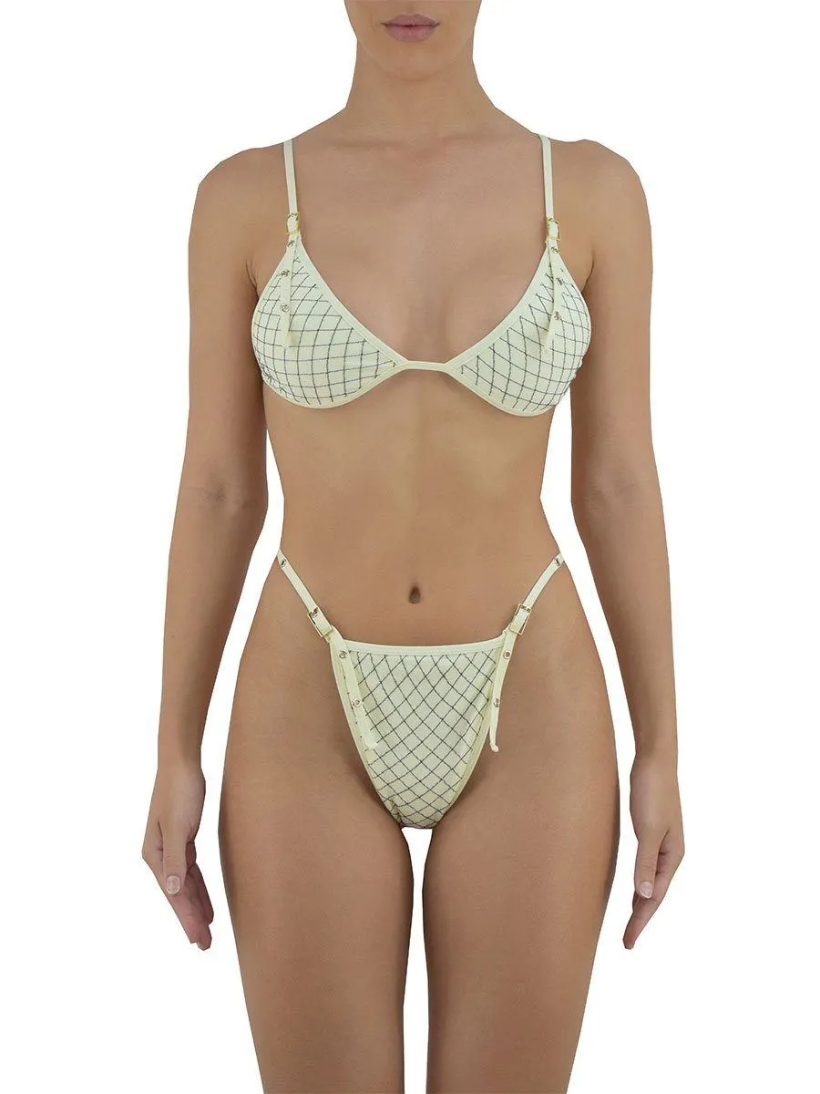 Reinforced Stitching NAOMI BOTTOM | IVORY