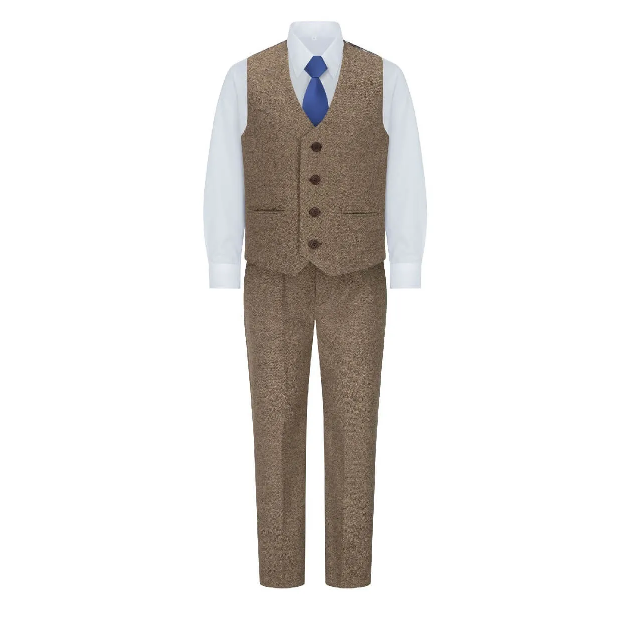 Nathan - Chestnut 5 Piece Suit