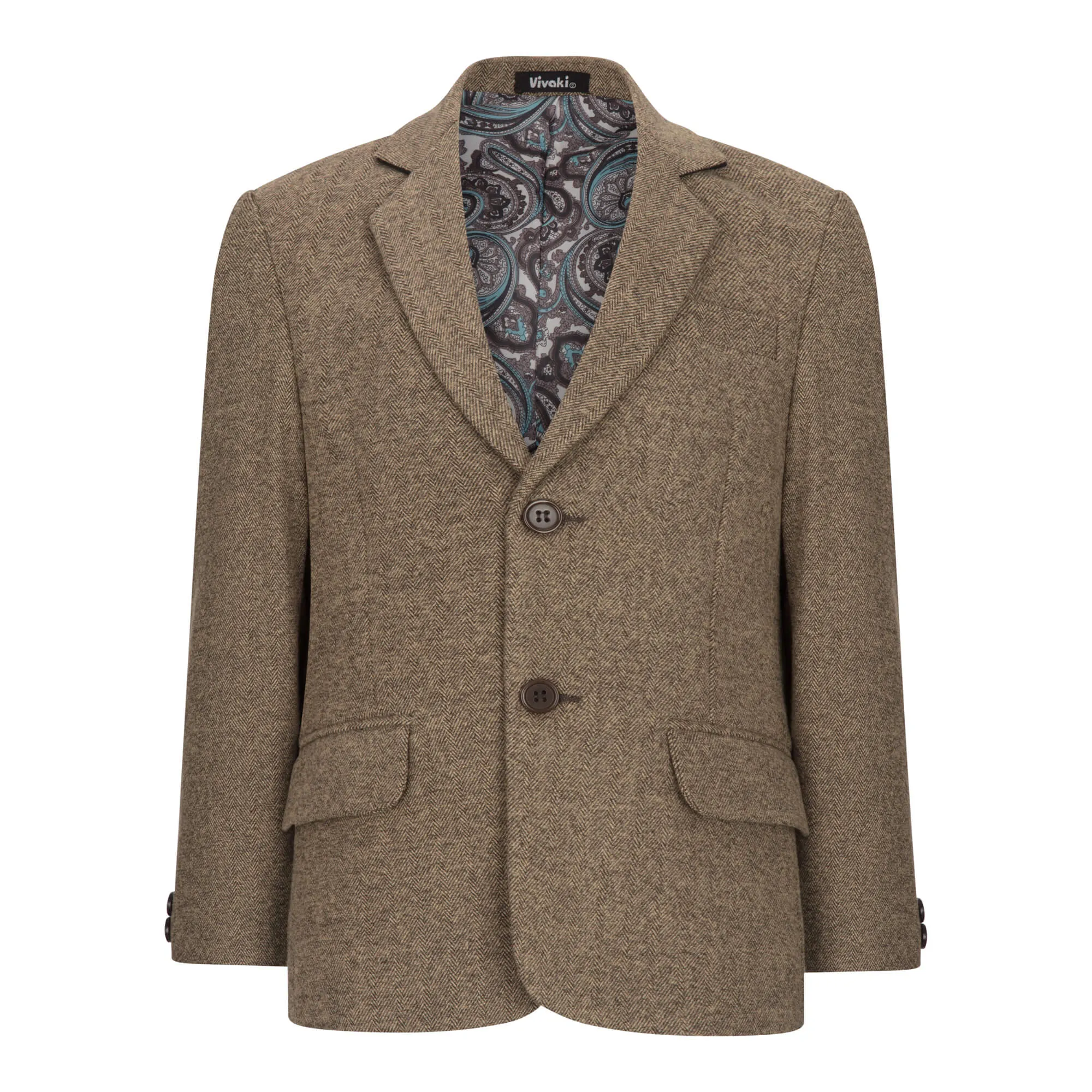 Nathan - Chestnut 5 Piece Suit