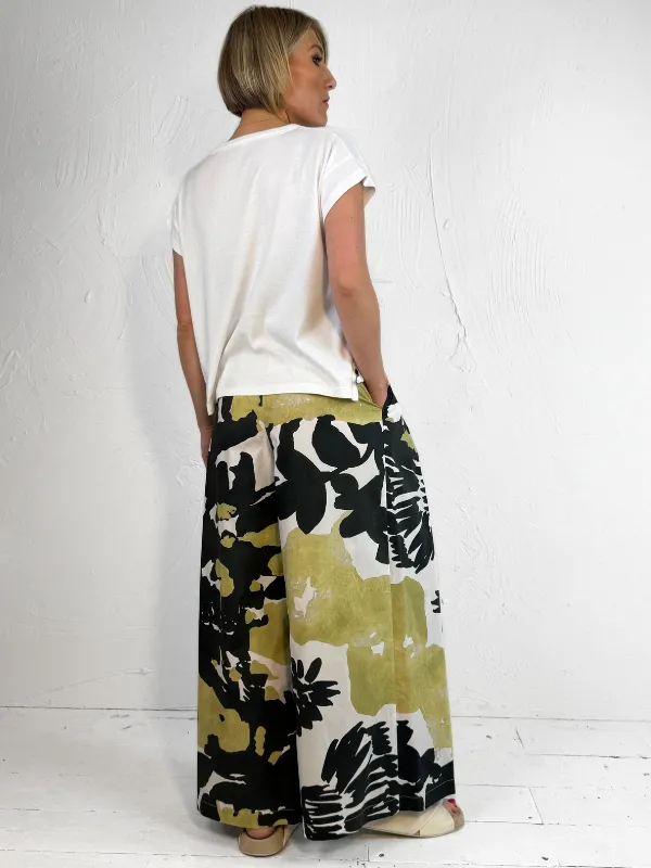 Neirami Astratto Pleated Trousers