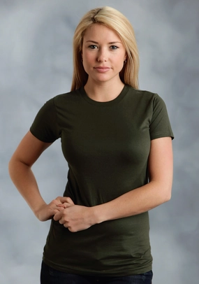 Ouray Womens Light Green 100% Cotton USA S/S Heather T-Shirt Fashion Forward Design Thermal Regulation Fabric