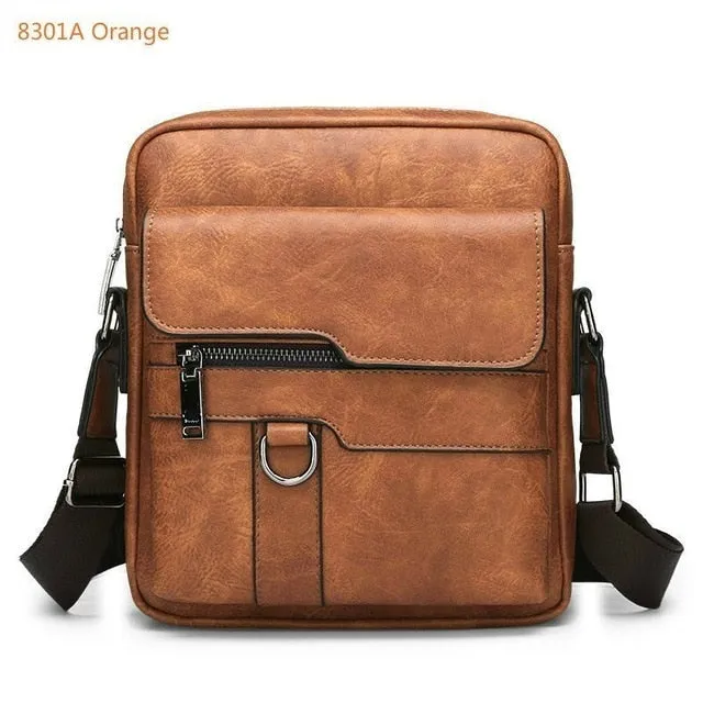 New Men's Business Leather Briefcase | 14 Inch Laptop Bag