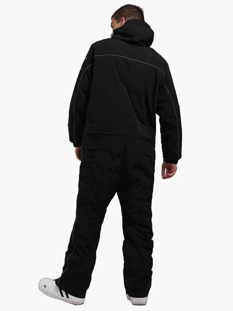 new ski suit fluorescent camouflage waterproof and breathable night single and double board one-piece snow suit