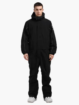 new ski suit fluorescent camouflage waterproof and breathable night single and double board one-piece snow suit