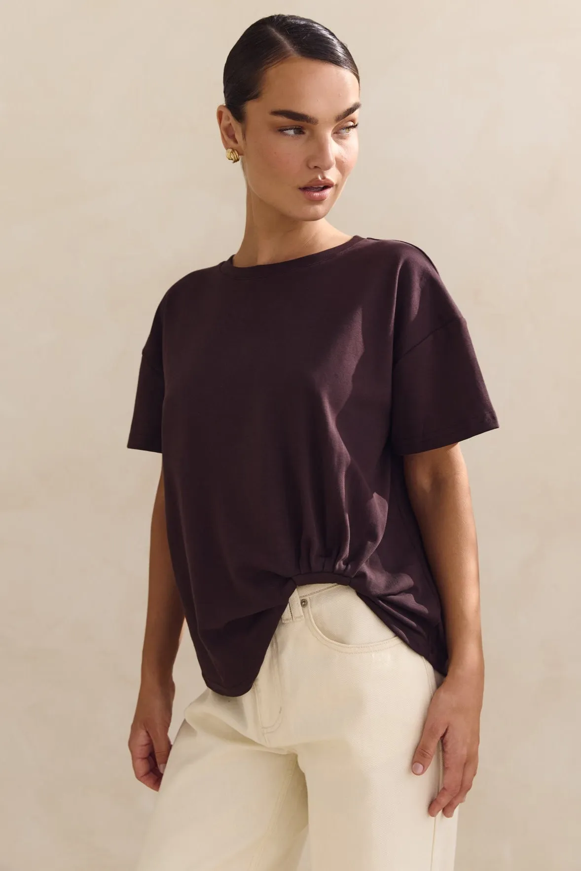 Nina Tee (Chocolate) TemperatureRegulating Fabric