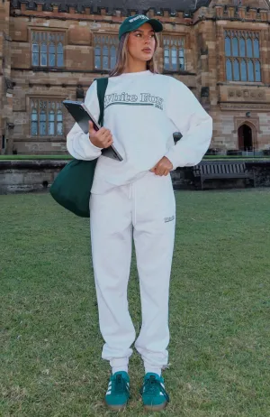 No Hesitation Sweatpants Grey Marle weekday look