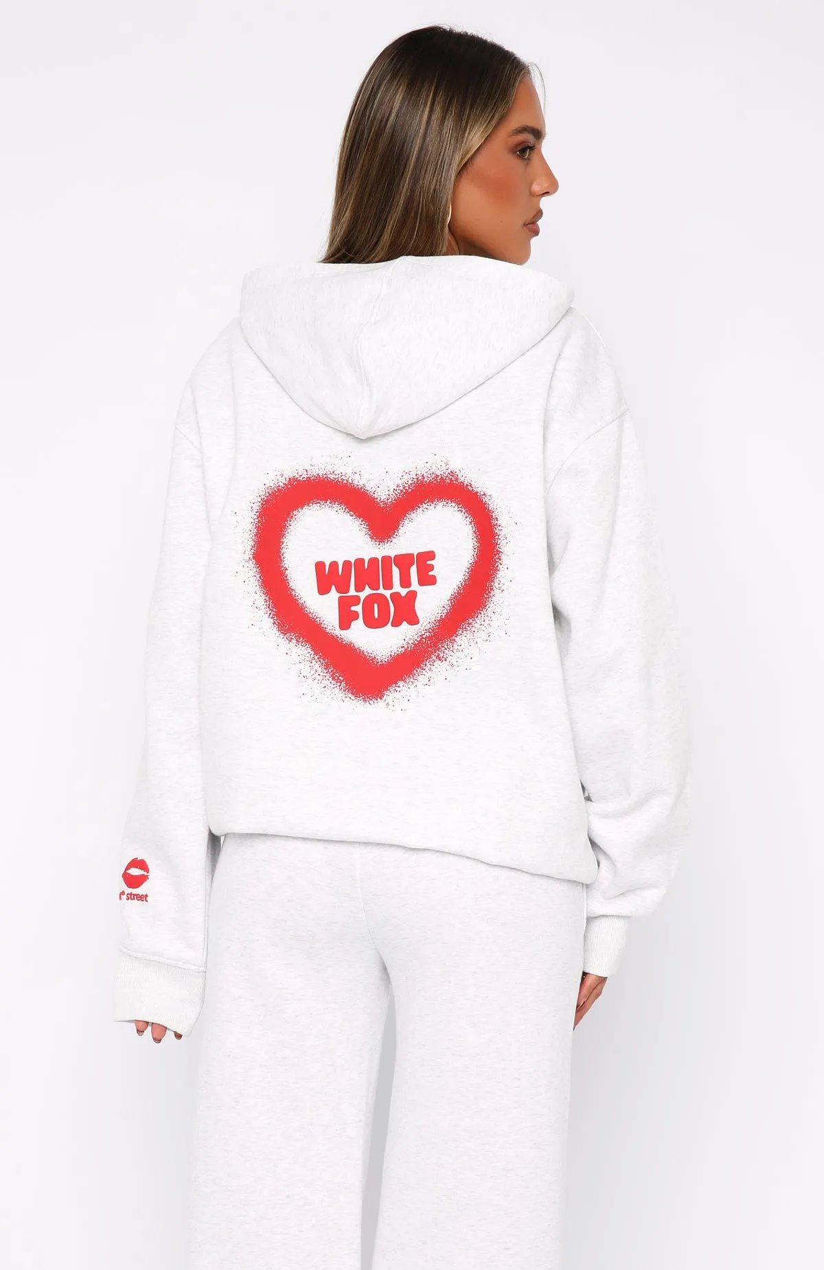 11th Street City Girl At Heart Oversized Hoodie Cherry Glaze Soft Material