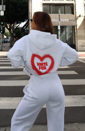 11th Street City Girl At Heart Oversized Hoodie Cherry Glaze Layered Knit Structure