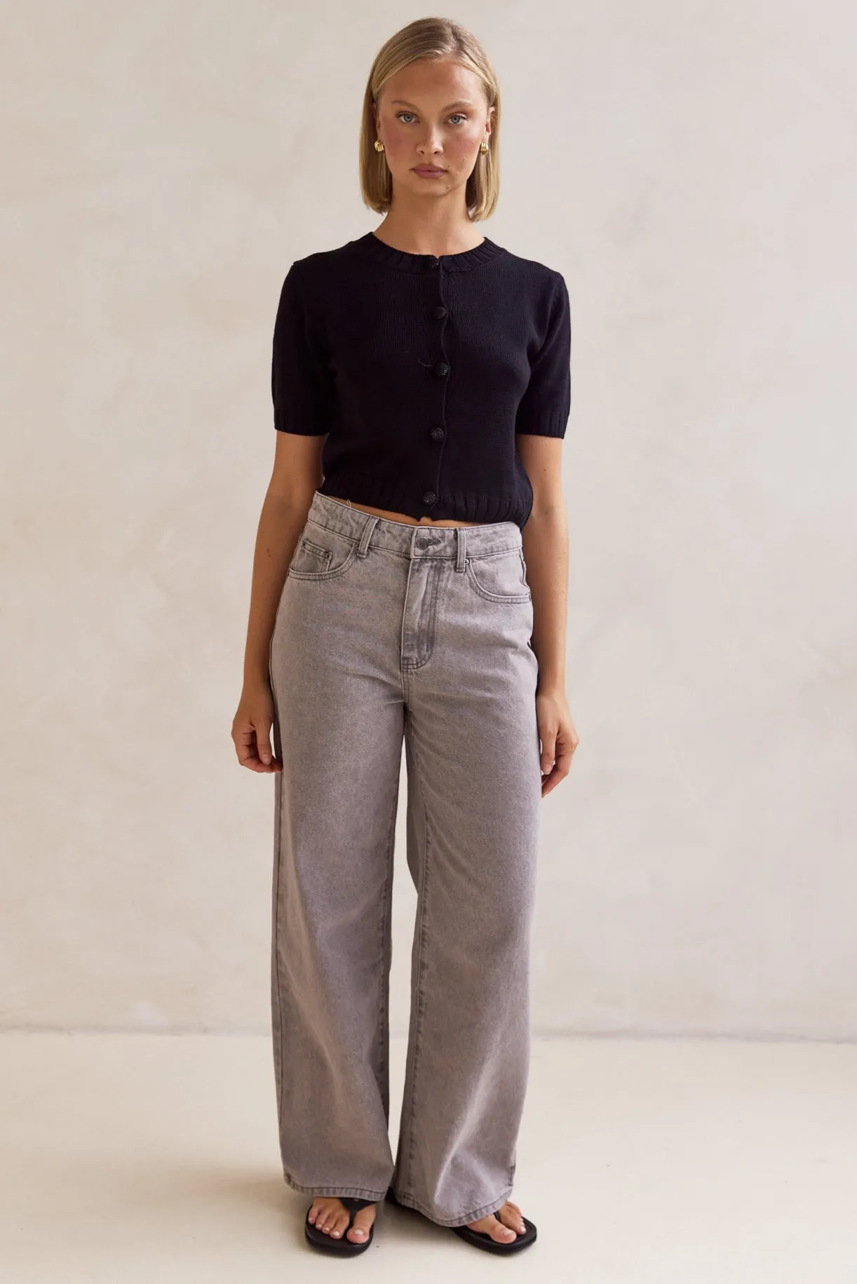 Noah Boyfriend Jean (Grey) Sleek Fit Smart Design