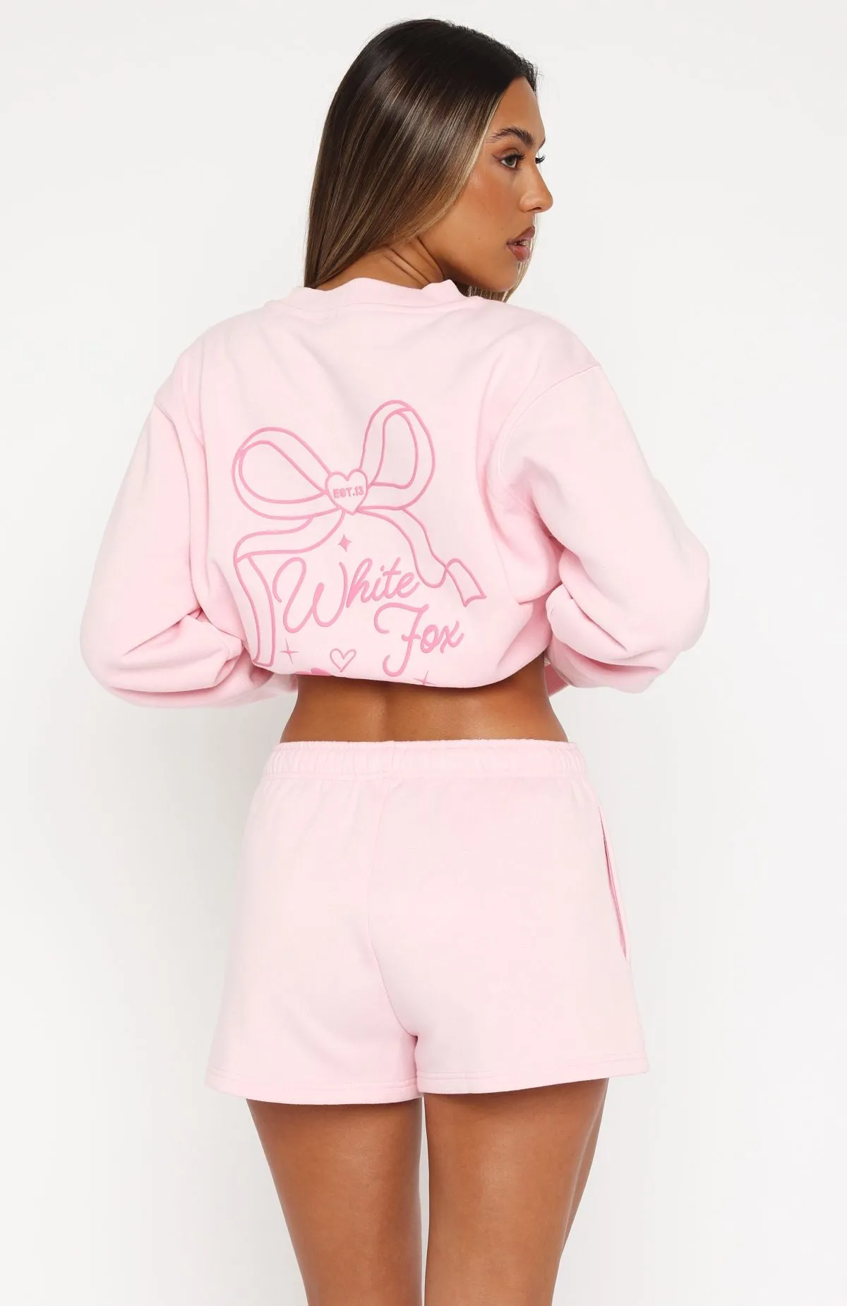 Love You Forever Lounge Shorts Pink Stretchable Waistband Lightweight Thermal Insulation