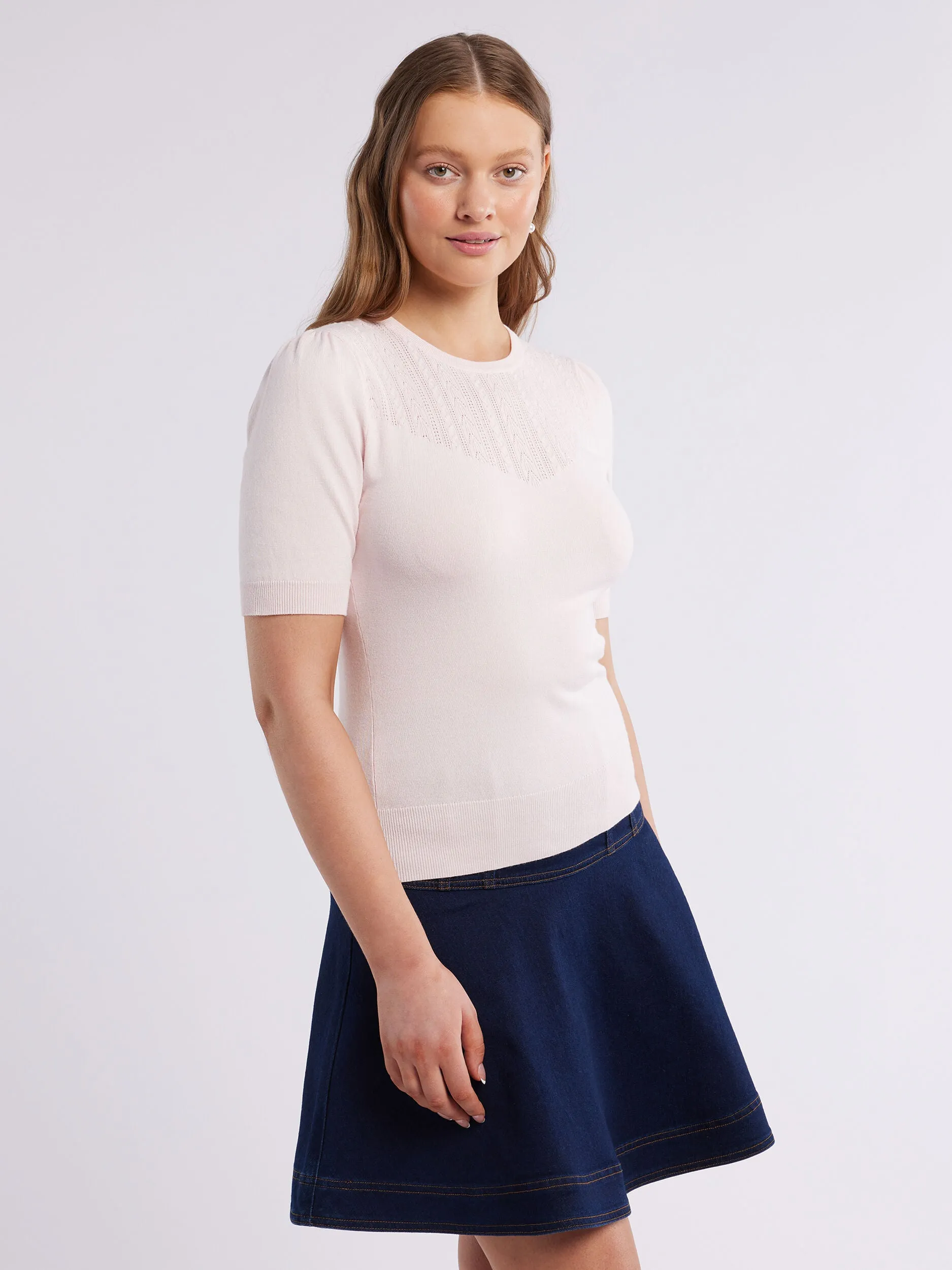 Elasticated Hem QuickDrying Krissy Knit Top
