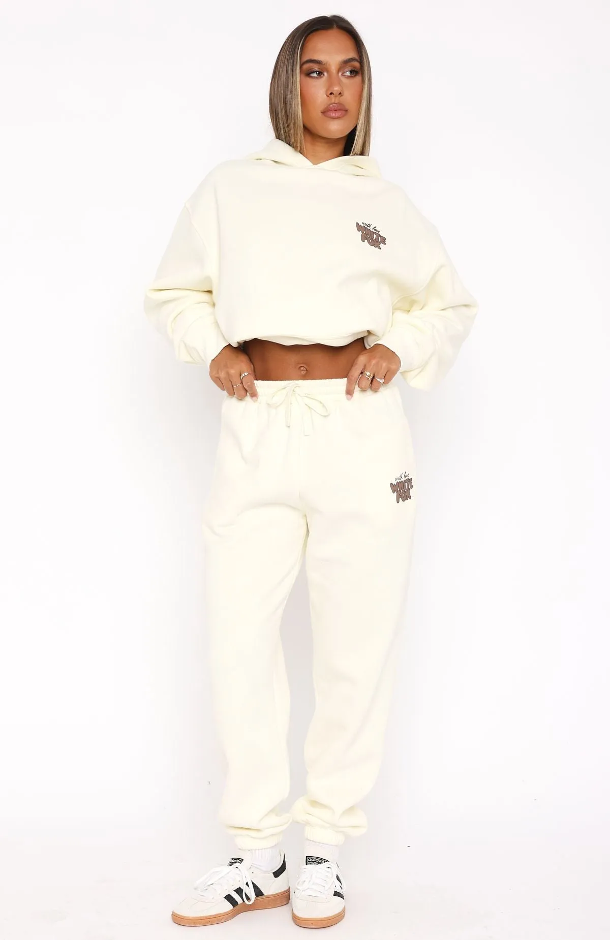 Quick Dry Weaving With Love Always Sweatpants Cream