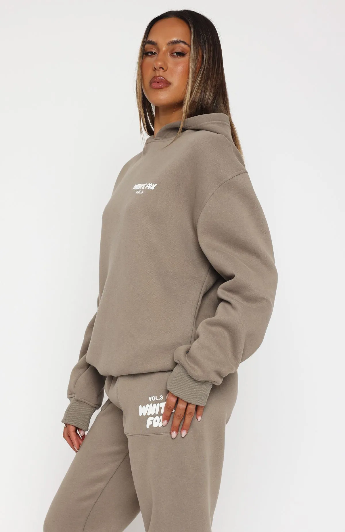 Stretch Recovery Fabric Simple Look Offstage Hoodie Fawn