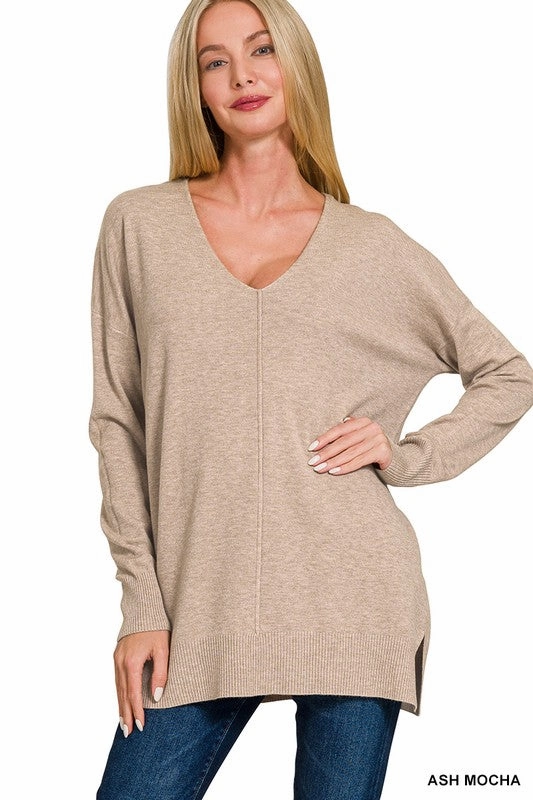 Venelope Viscose Front Seam Sweater S-XL Stretchable Material HypoallergenicFibers