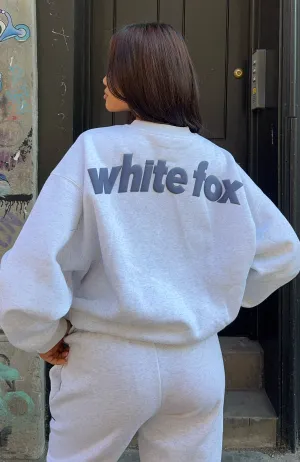 Antibacterial Finish Reinforced Edging From The Archives Freya Oversized Sweater Grey Marle