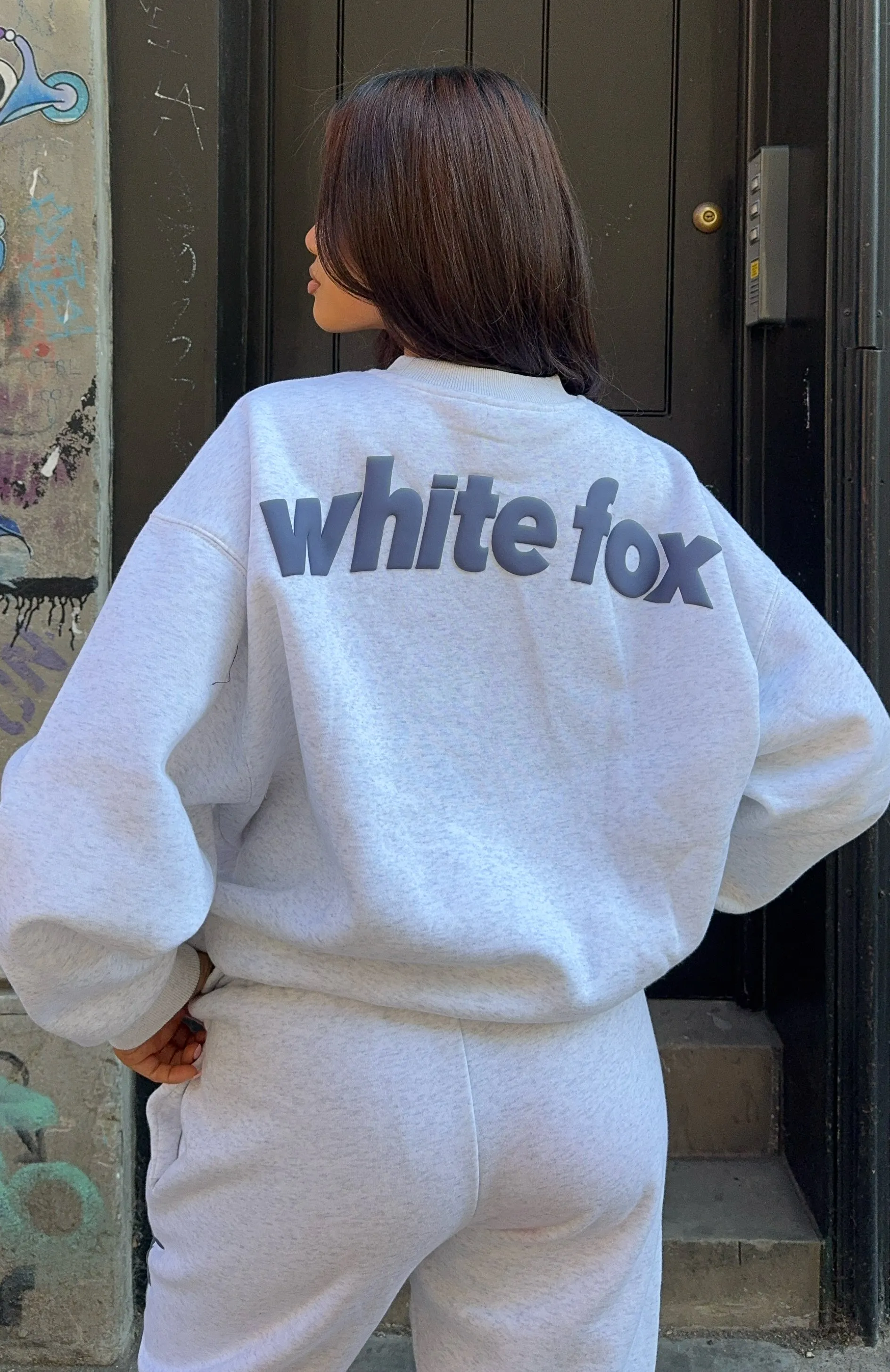 Antibacterial Finish Reinforced Edging From The Archives Freya Oversized Sweater Grey Marle