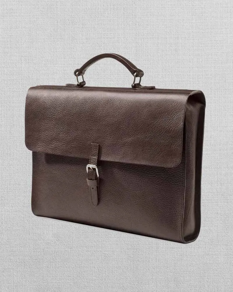 Notebook Briefcase Cowhide Leather