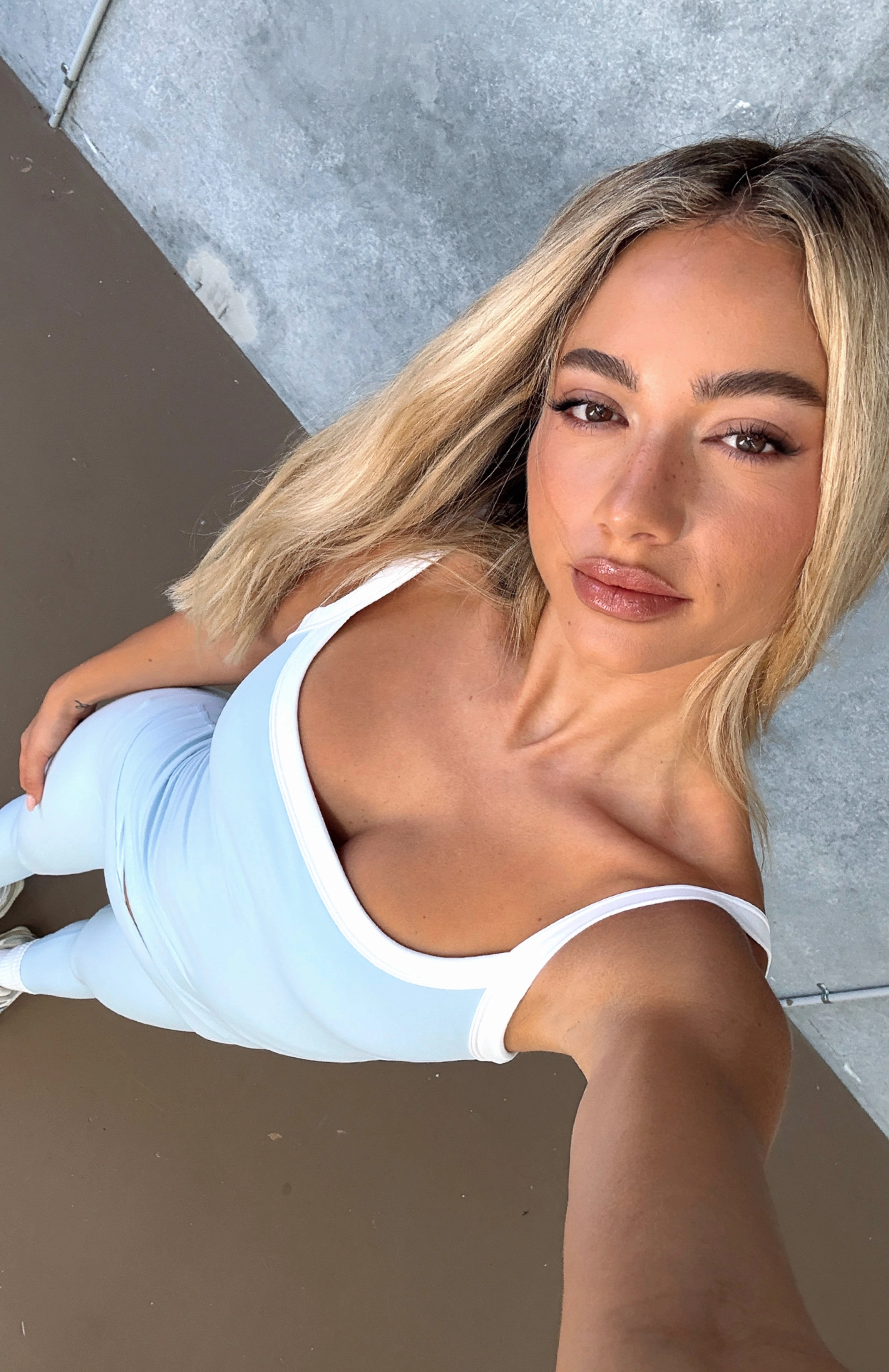 Now's The Time Crop Baby Blue/White Slim Silhouette AntiOdor