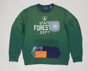 Nwt Polo Country Ralph Lauren State Forestry Patchwork Fleece Sweatshirt
