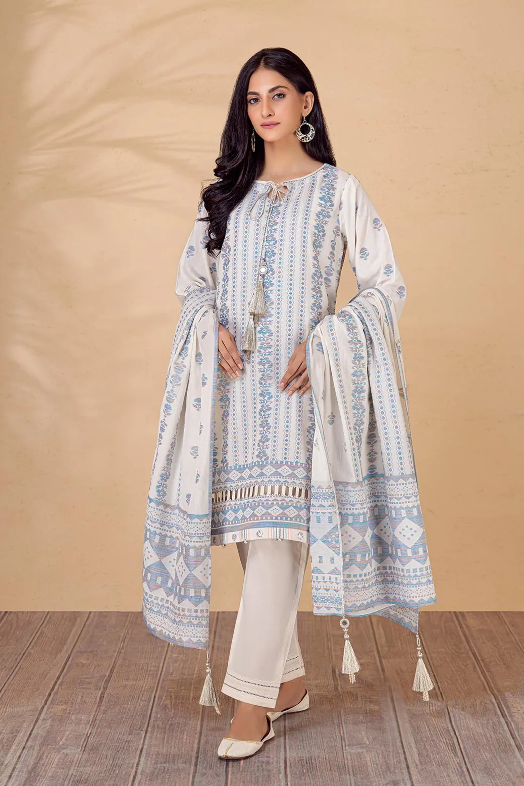O-WHITE-JACQUARD-3 PIECE (AV2N223P01)