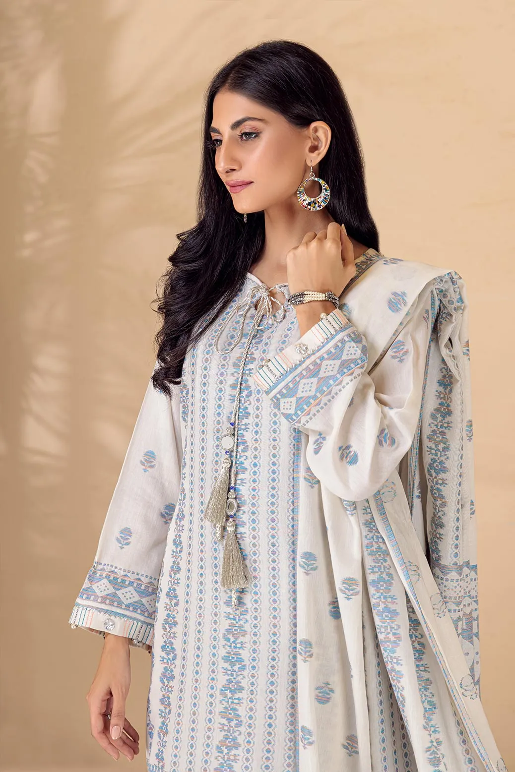 O-WHITE-JACQUARD-3 PIECE (AV2N223P01)