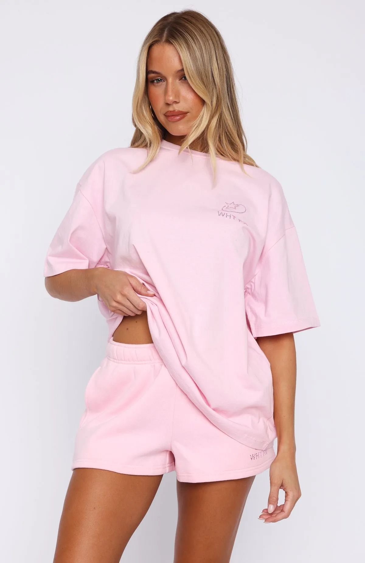 NonRestrictive Cuff Design Always Shining Lounge Shorts Posy