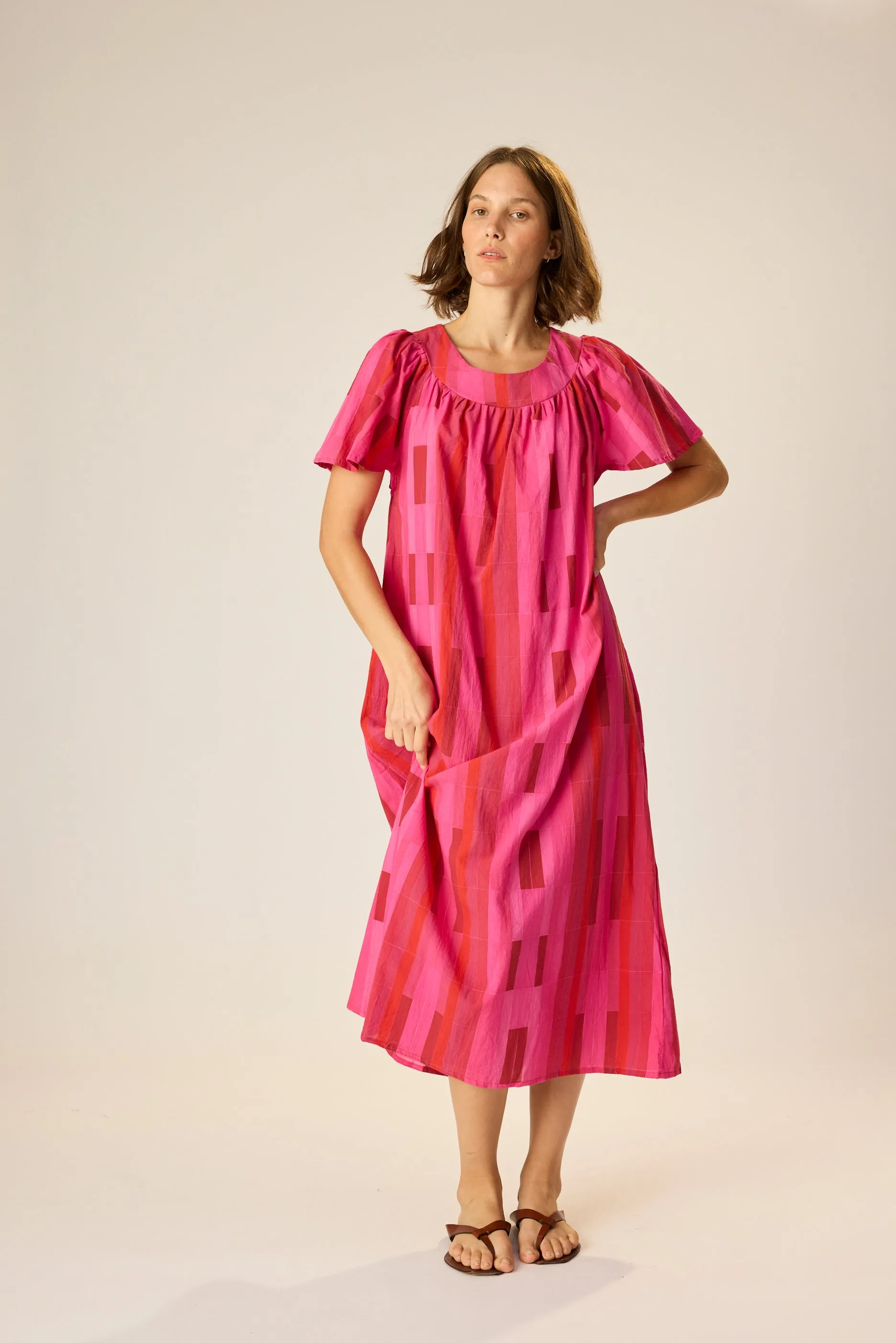 High Neckline Structure OdorResistantTreatment SIENNA DRESS