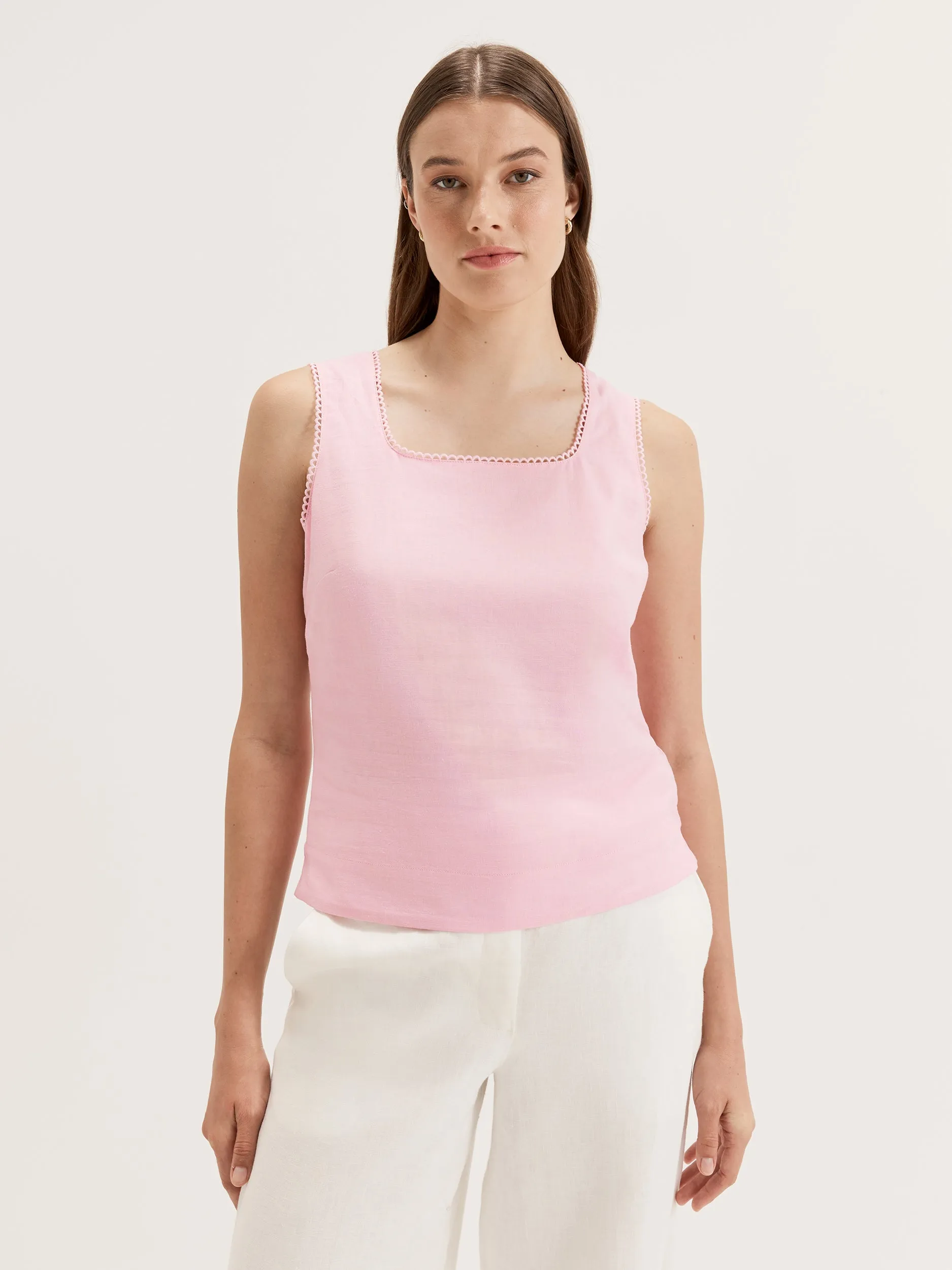 Paloma Top Rolled Hem Finish