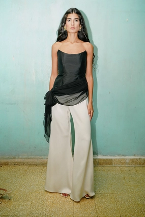 V Neck Design AthleisureCompatible Tanya Pants