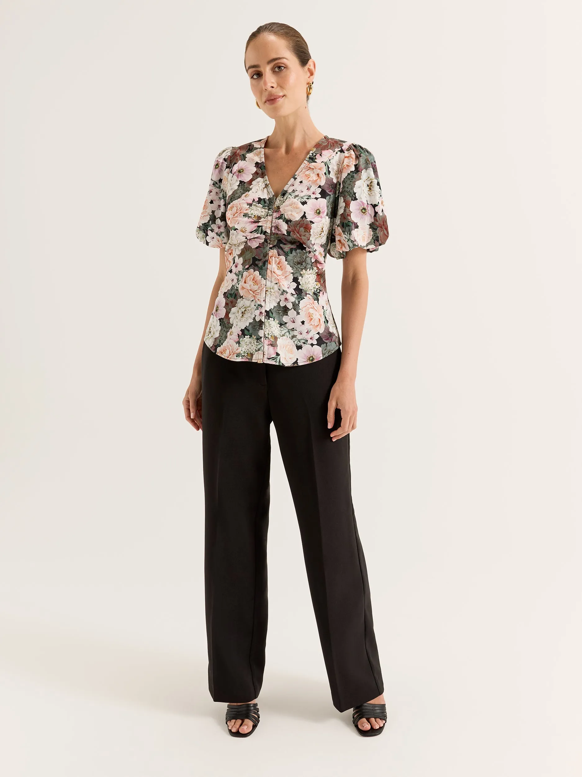 Hybrid Fabric Blend Botanico Noir Shirt