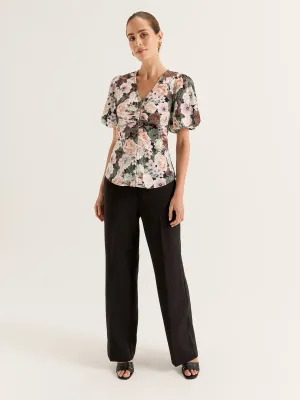 Botanico Noir Shirt Elasticized Waistband