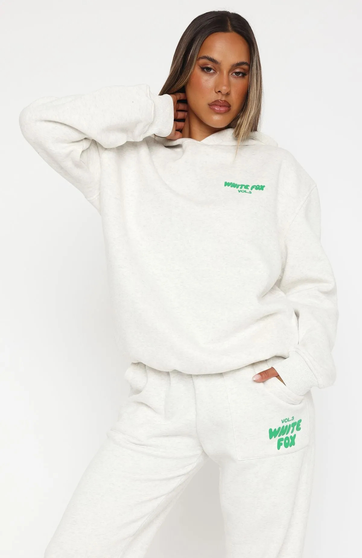 FourWay Stretch Design EcoFriendly Material Blend Offstage Hoodie Glacier Grey