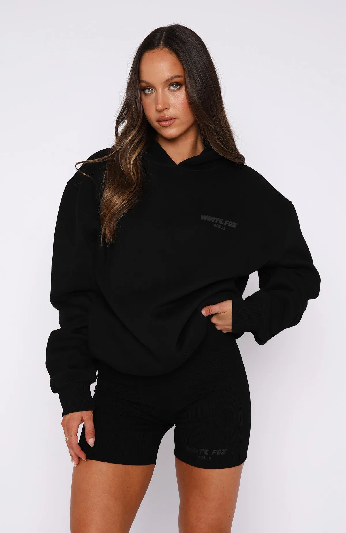 Offstage Ribbed Bike Shorts Onyx Gentle Fabric QuickDry Fibers