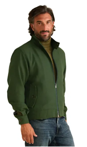 Olive Men's INSERCH Herringbone Full Zipper Sport Jacket Style No: JS263