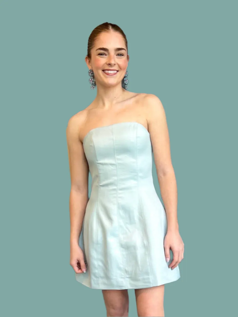 Geranium Party Dress Reflective details HoodedVersion