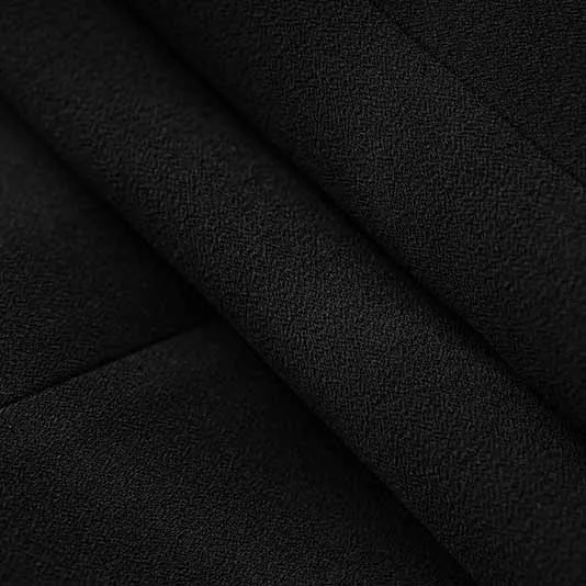 One Button Two-Tone Mini Skirt Suit Black And White Suit