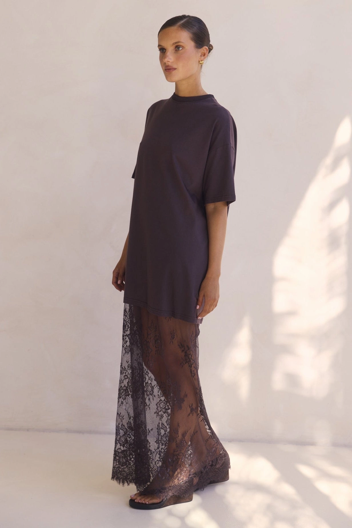 Ophelia Maxi Dress (Chocolate) Smart Glide Bold Color