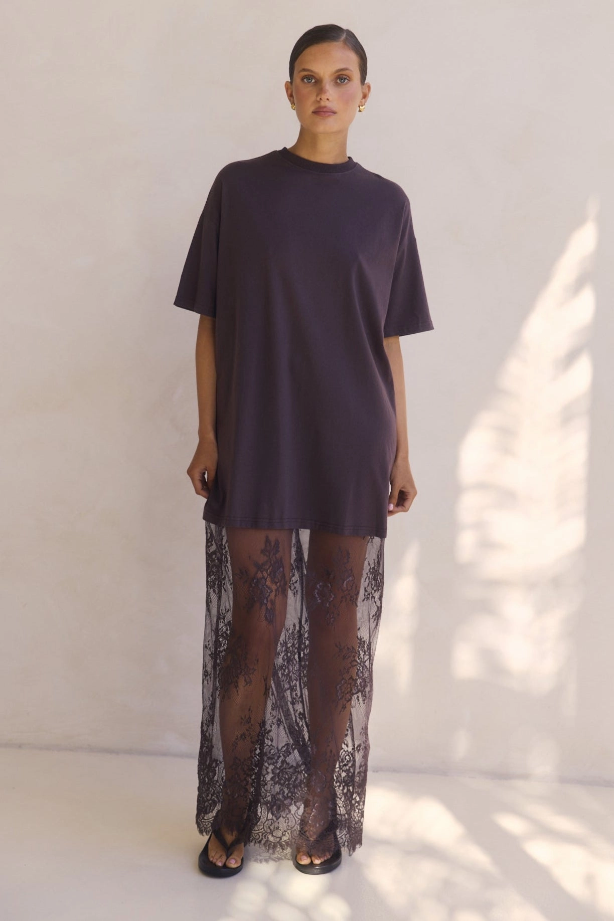 Ophelia Maxi Dress (Chocolate) Premium Material