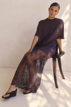 Ophelia Maxi Dress (Chocolate) Street Edge