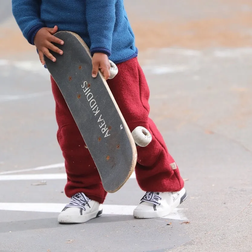Organic Boiled Wool Trousers - Assorted Colours - 1-8y
