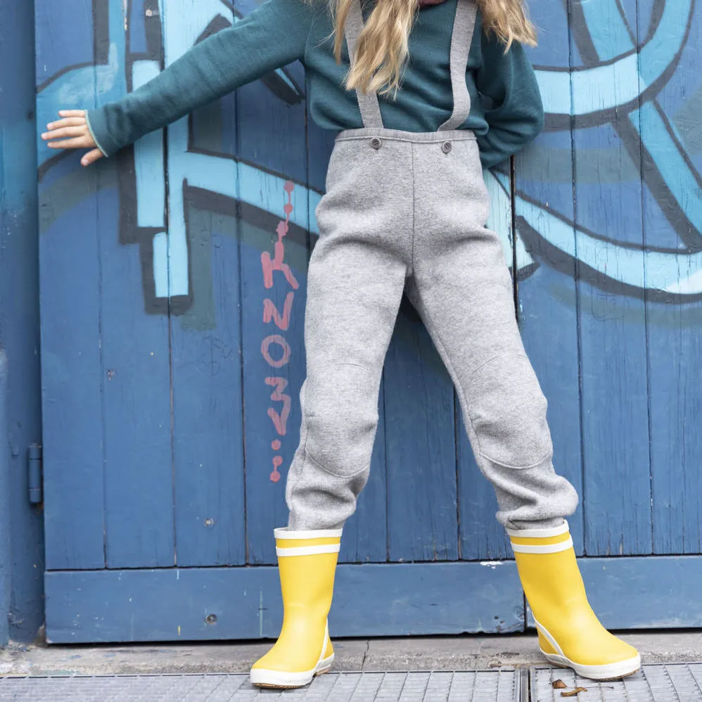 Organic Boiled Wool Trousers - Assorted Colours - 1-8y