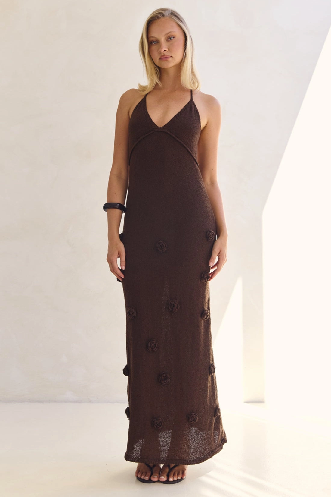 Flow Ready Orion Knit Maxi Dress (Chocolate)