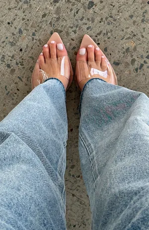 Sustainable Textile Out & About Heels Nude Patent