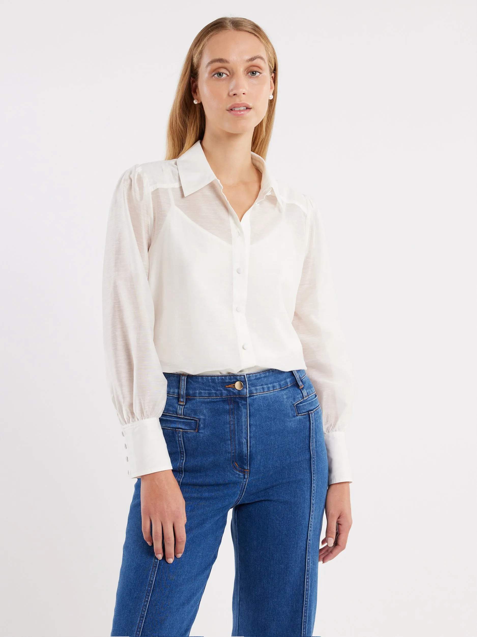 AdjustableHem AdjustableNeckline Claudine Shirt