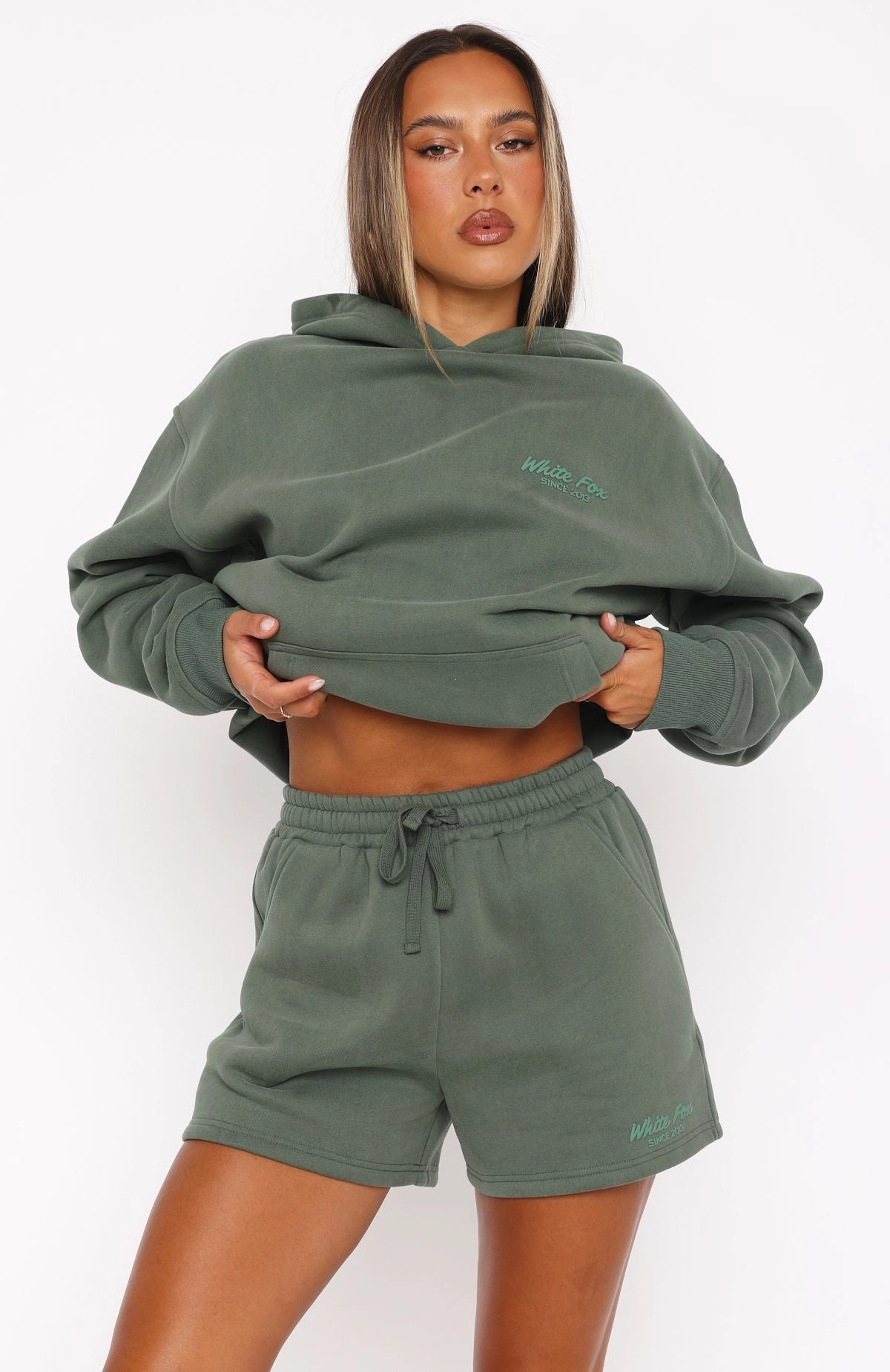 Chic Comforted Moisture Wicking Yarn Leisure Edition Lounge Shorts Dark Green