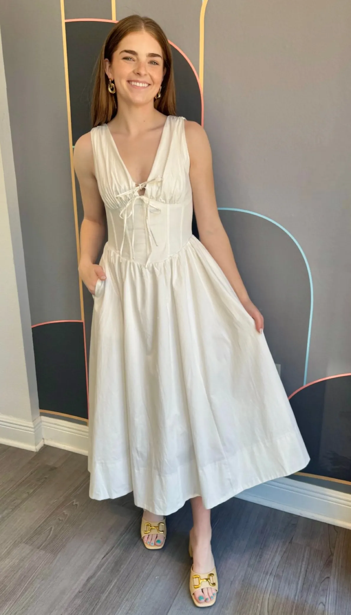 Low-Waist Smart Layer Wear Maili Dress